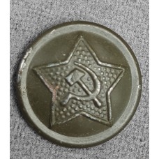 Пуговица форменная Красной армии, обр. 1942 г., диаметр 22 мм, ХАКИ. Ленд-Лиз.